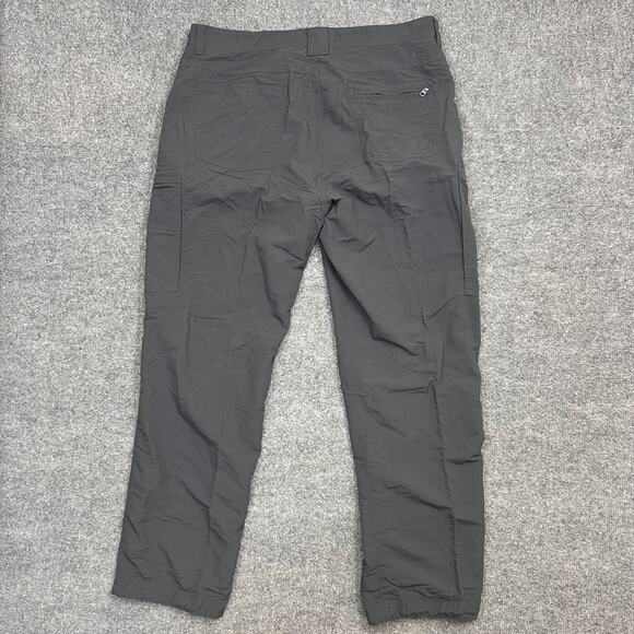 REI Hiking Pant Mens 36X32 Gray Nylon Outdoor Performance Mid Rise Cargo Pocket - Picture 2 of 10